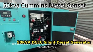 Deze 50KVA DCEC stille dieselgeneratorset is ontworpen voor maximale betrouwbaarheid en winstgevendheid van de dealer